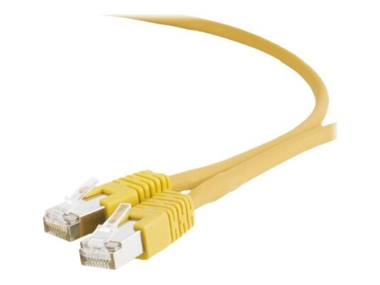Cablexpert Koblingskabel Rj-45 Hann Til Rj-45 Hann 25 Cm S/Ftp Cat 6A Flertrådet Formstøpt Halogenfri Gul