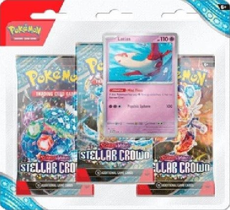 Pokemon Stellar Crown: Latias 3-Pack Blister