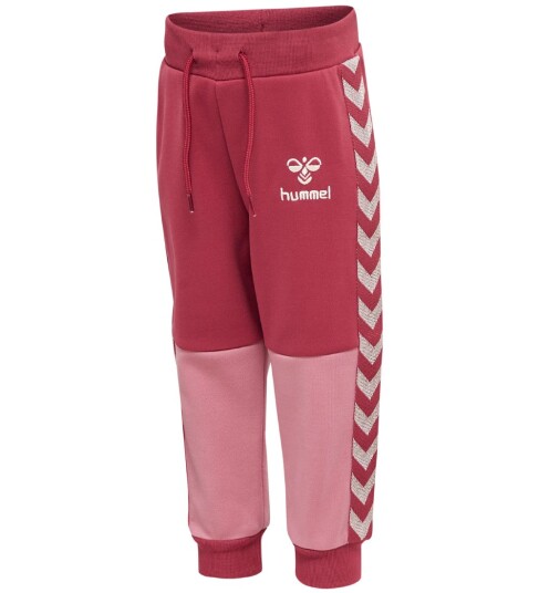 Hummel Bukser hmlOlek Jordrød/Rosa m. Sølv 62 Bukser bomull