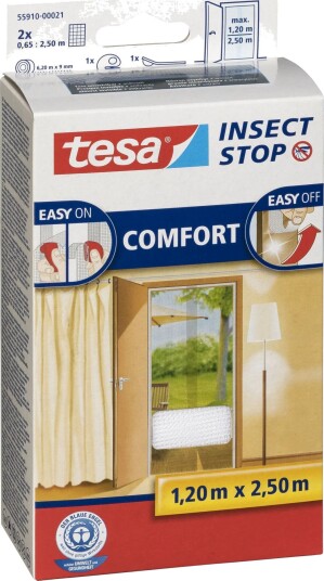 Tesa Insect Stop Myggnett for dør - 220x60x120cm - Hvit Tesa Insect Stop Myggnett for dør - 220x60x120cm - Hvit