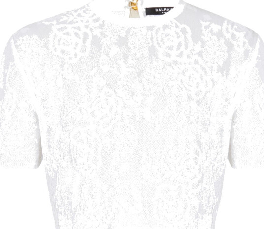 Balmain Dame Topper Hvit XS,