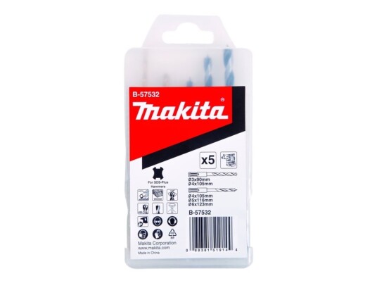 Makita Bor sett B 57532 SDS Plus 5 deler