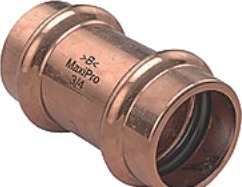 Maxipro Muffe 7/8"" Kobberpress 48 Bar Pose Á 2 Stk
