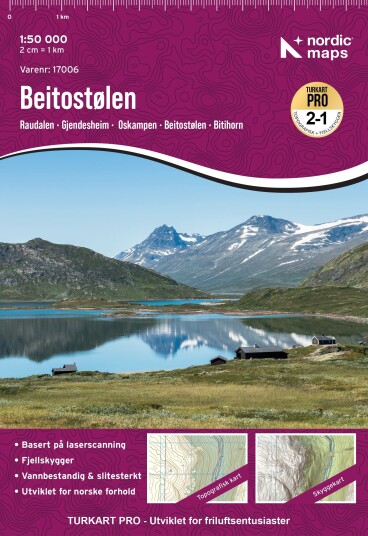Kart Turkart Pro Beitostålen