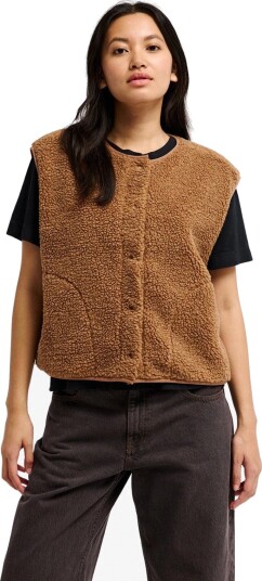 Quiksilver Cropped Vest Brown M