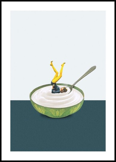 Yoga in my yogurt Poster Plakat / 70x100cm