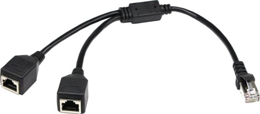 2-in-1 LAN Ethernet Network CAT5, RJ45, Splitter