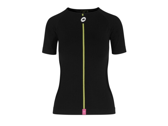 Assos skin layer sykkeltrøye vår/høst korte armer svart dame