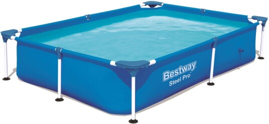 Bestway Steel Pro Basseng 221x150x43 cm Blå