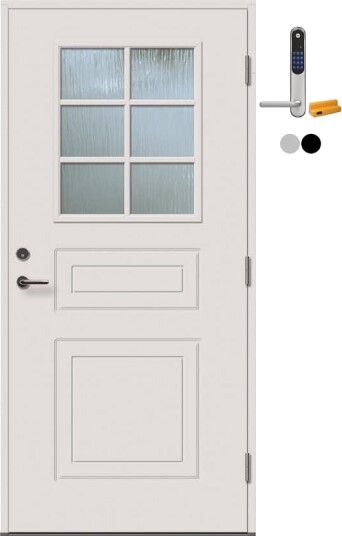Ytterdør Tundøren Tun 106 Hvit med Yale Doorman Classic Home Ytterdør Tundøren Tun 106 Hvit med Yale Doorman Classic Home