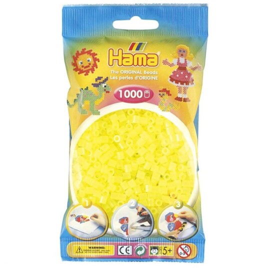 Hama Ironing beads-Gul Neon 034 1000pcs. Hama Ironing beads-Gul Neon 034 1000pcs.