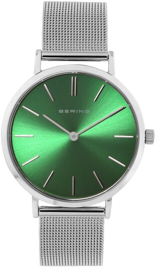Bering Dameklokke 14134 008 Grønn/Stål Ø34 mm