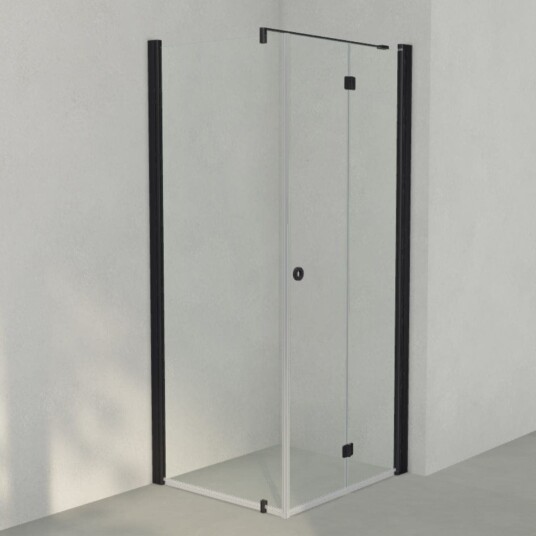 INR Iconic Nordic Rooms Dusjhjørne Linc 13 Flex Original Svart Matt / 90x80cm Høyre Hengslet INR Iconic Nordic Rooms Dusjhjørne Linc 13 Flex Original Svart Matt / 90x80cm Høyre Hengslet