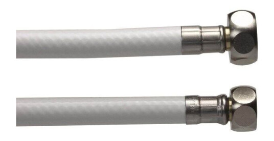 Neoperl Tilslutningsslange 1/2" til 3/8" 500mm PVC Hvit for Hydraulikk