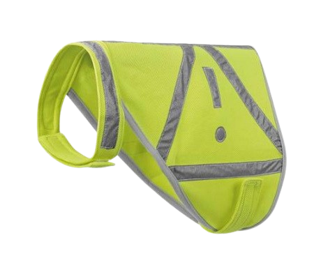 Hunter Refleksvest for Hund i Polyester med Høy Synlighet og Gule Detaljer