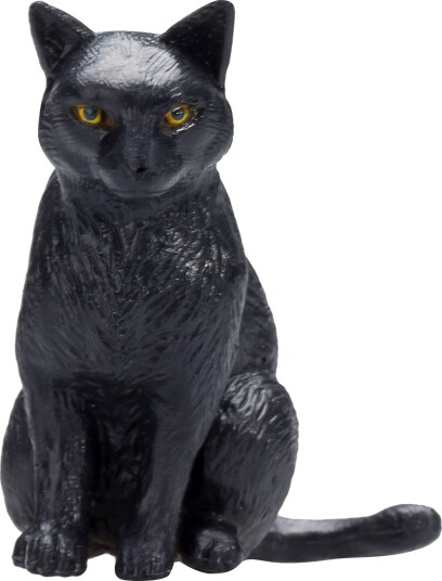 Mojo Fun Sittende Katt Lekefigur 3+ År Svart Mojo Fun Sittende Katt Lekefigur 3+ År Svart