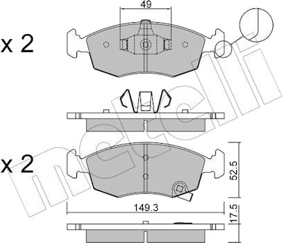 METELLI 22 0274 5 Bremseklosser