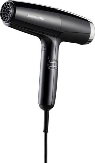 Babyliss Pro Falco Hårføner - 2000W, ionisk teknologi - svart/sølv