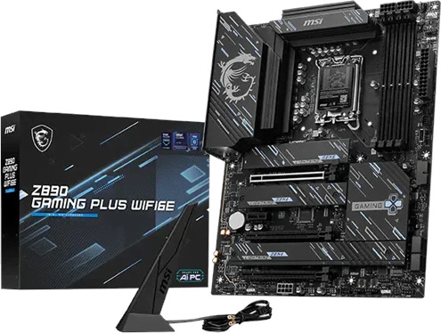 MSI Z890 Gaming Plus WiFi 6E Hovedkort Intel Z890 LGA1851 DDR5 ATX Z890 GAMING PLUS WIFI6E MSI Z890 Gaming Plus WiFi 6E Hovedkort Intel Z890 LGA1851 DDR5 ATX Z890 GAMING PLUS WIFI6E