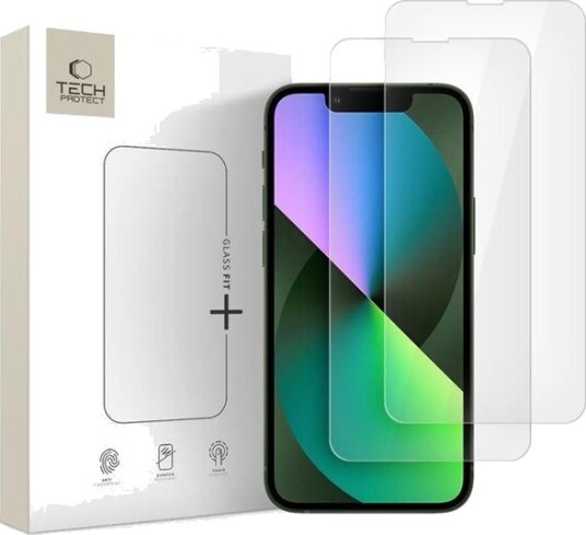 Tech Protect Glass Fit+ 2 pack Tempered Glass for iPhone 13 Mini Clear