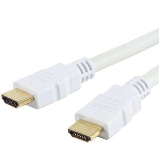 Techly 1M HDMI High Speed Kabel med Ethernet 4K Støtte Hvit Techly 1M HDMI High Speed Kabel med Ethernet 4K Støtte Hvit