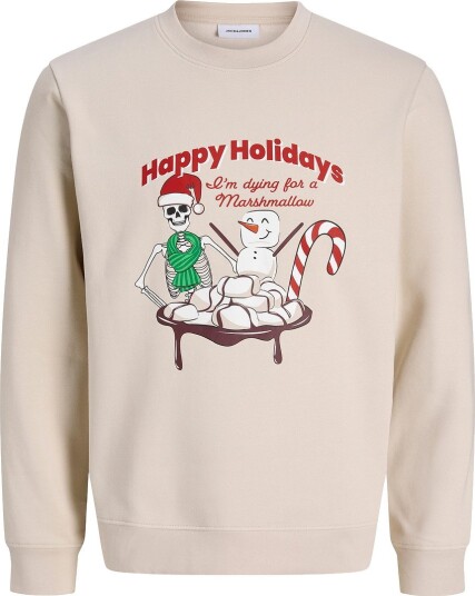 Jack & Jones Collegegenser JjMerry Moonbeam Jack & Jones 12 år (152) Collegegenser Beige Grønn Hvit Rød