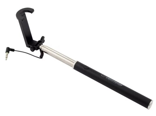 Kablet monopod for smarttelefoner for ? lage selfie-bilder svarte