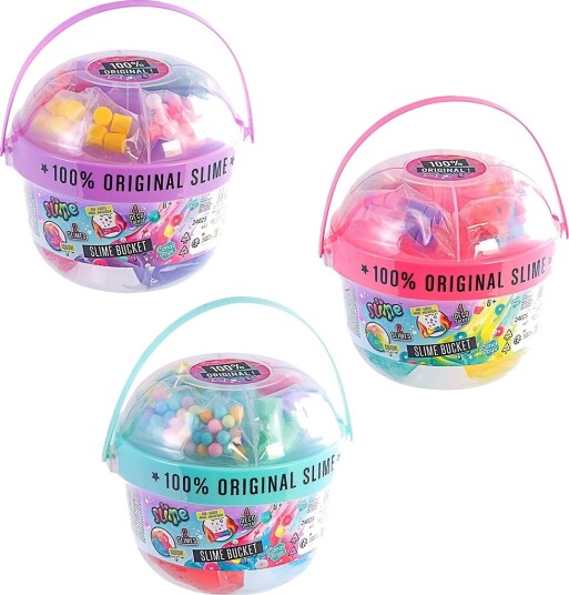 So Slime Slim Slime Bucket Assisterende So Slime OneSize Slim Gul Lilla Rosa Turkis