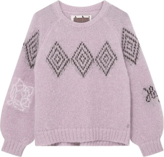 Heyanno Mmhbass Sheer Knit   Purple   L