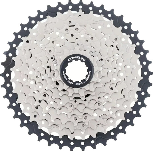 CONTEC Grad kassett 11-42 10 speed Shimano HG-M sølv/sort