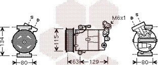VAN WEZEL 4300K384 AC-kompressor