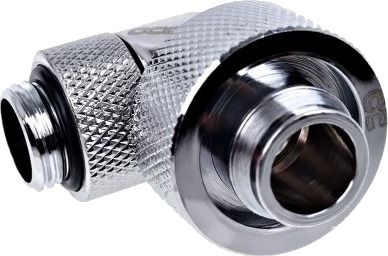 Alphacool 17243 90° fitting nikkel/sølv 17243 Alphacool 17243 90° fitting nikkel/sølv 17243