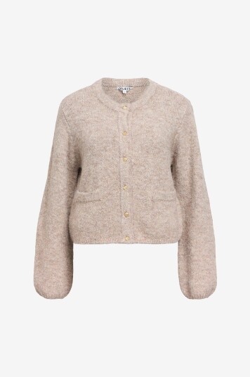 Object - Kardigan objSaggia RE L/S Knit - Beige Object - Kardigan objSaggia RE L/S Knit - Beige
