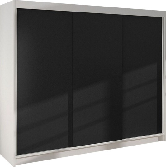 Cyria Garderobe 200x215 cm - Svart/Hvit