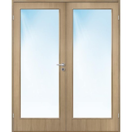 Sidefelt Bygg1 Sans FW Finer Eik Klart Glass Hvit Lasert