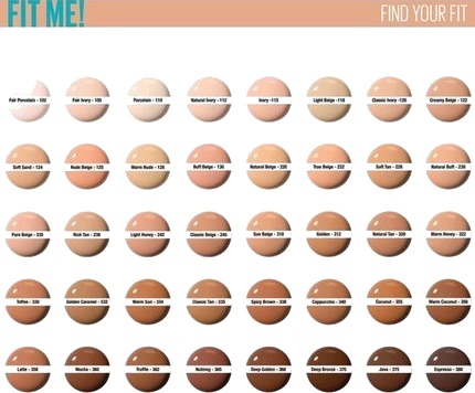 Maybelline Fit Me Maybelline Fluid Face Foundation 30 Ml  312  Golden