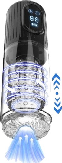 Masturbator With Suction, Rotating & Thrusting Motion Masturbator With Suction, Rotating & Thrusting Motion