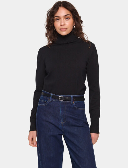 Saint Tropez J2046, Milasz Rollneck Pullover - Black - L