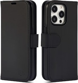 iiglo iPhone 15 Pro Lommebokdeksel (sort)