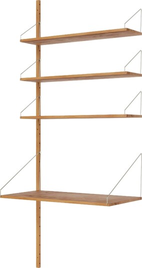 Library Add-On Hylle 185x80 cm, Eik