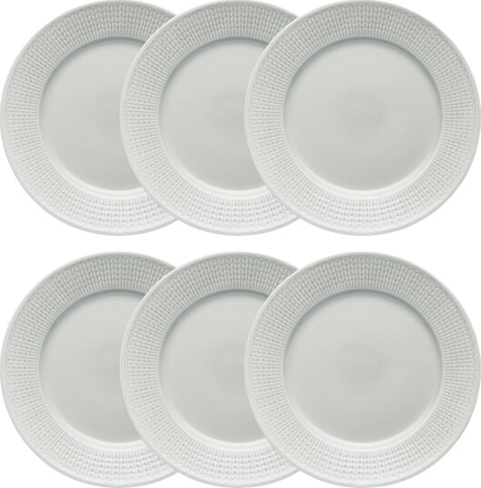 Rörstrand Swedish Grace tallerken Ø 27 cm 6 pk Tåke grå