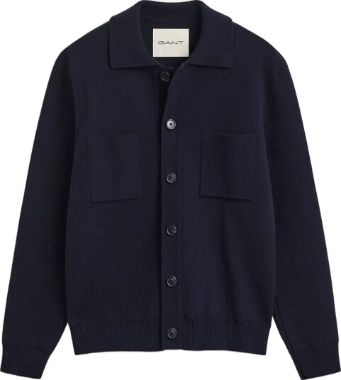 Gant Double Knit Overshirt   EVENING BLUE   L