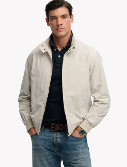 Superdry Classic Harrington Jacket Grey XXL Superdry Classic Harrington Jacket Grey XXL