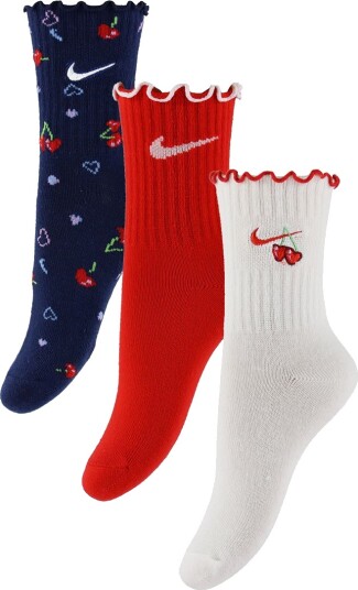 Nike Hq 3Pk Half Crew Sock Red 104/110