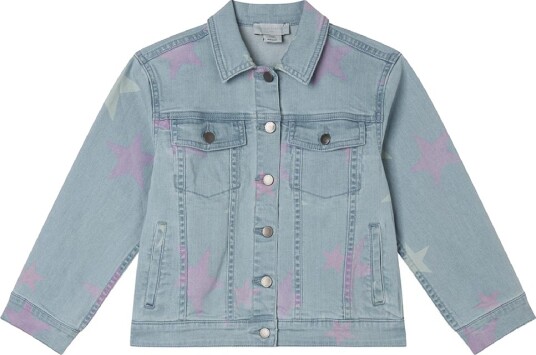 Stella McCartney Kids Denimjakke   Celeste m. Stjerner   Stella McCartney Kids   6 år (116)   Denimjakker   Blå