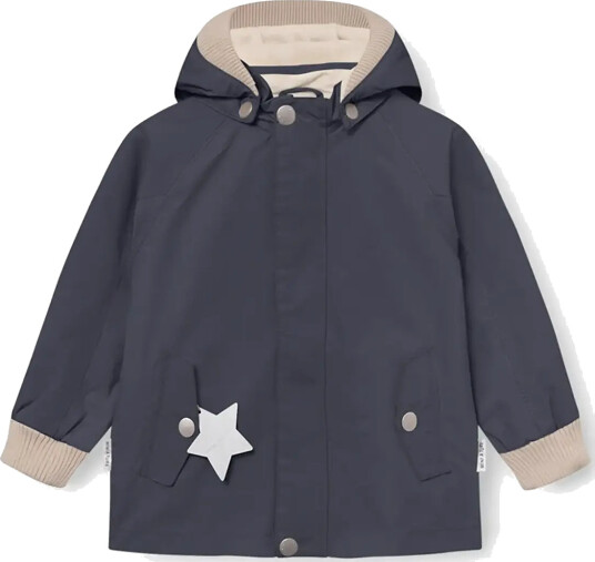 MINI A TURE Matwally Fleece Lined Jacket. Grs Navy 5Y/110
