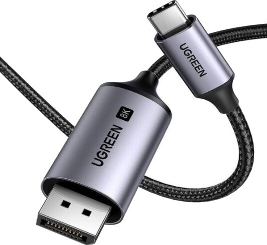Ugreen 8K DisplayPort Kabel 2m - USB-C til DisplayPort (Svart) Ugreen 8K DisplayPort Kabel 2m - USB-C til DisplayPort (Svart)