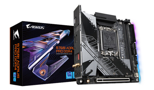 GIGABYTE B760I AORUS PRO DDR4 - Intel B760 - Intel LGA1700 socket - DDR4 RAM - Mini-ITX