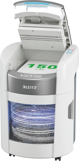 Leitz Iq Optimax Autofeed Home Office 150 Makulator Med Kryssmakulering P4 Hvit