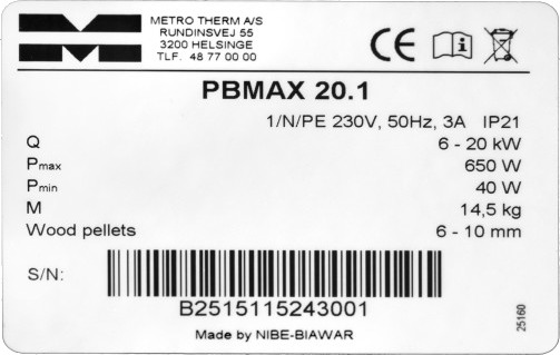 Rensemodulbrenner 24vdc for Metro Compact